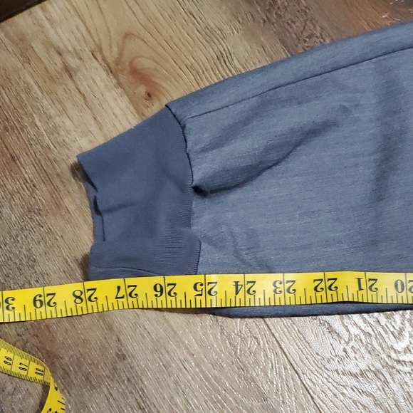 Figs Gray Scrub Pants with Tapered Leg Design Tie Waist - Picture 7 of 10